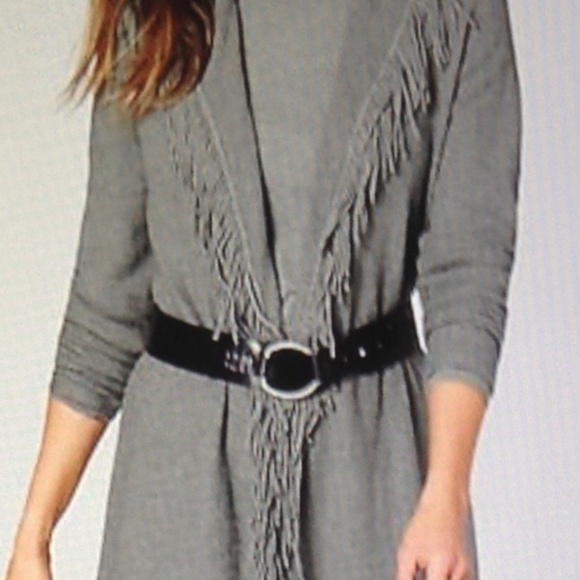 J jill fringed belted sweater. Never worn - Picture 3 of 6